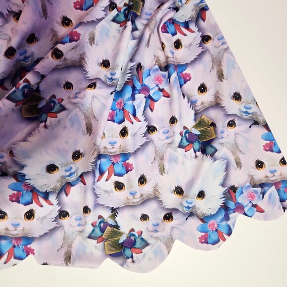 BlackMilk Kitten Me Right Meow Playsuit romper bodysuit cute kittens print XL - Picture 6 of 9